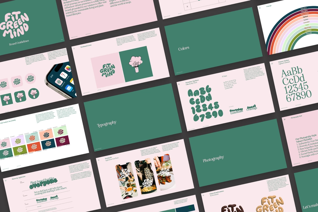 Fitgreenmind — Brandbook Closeup